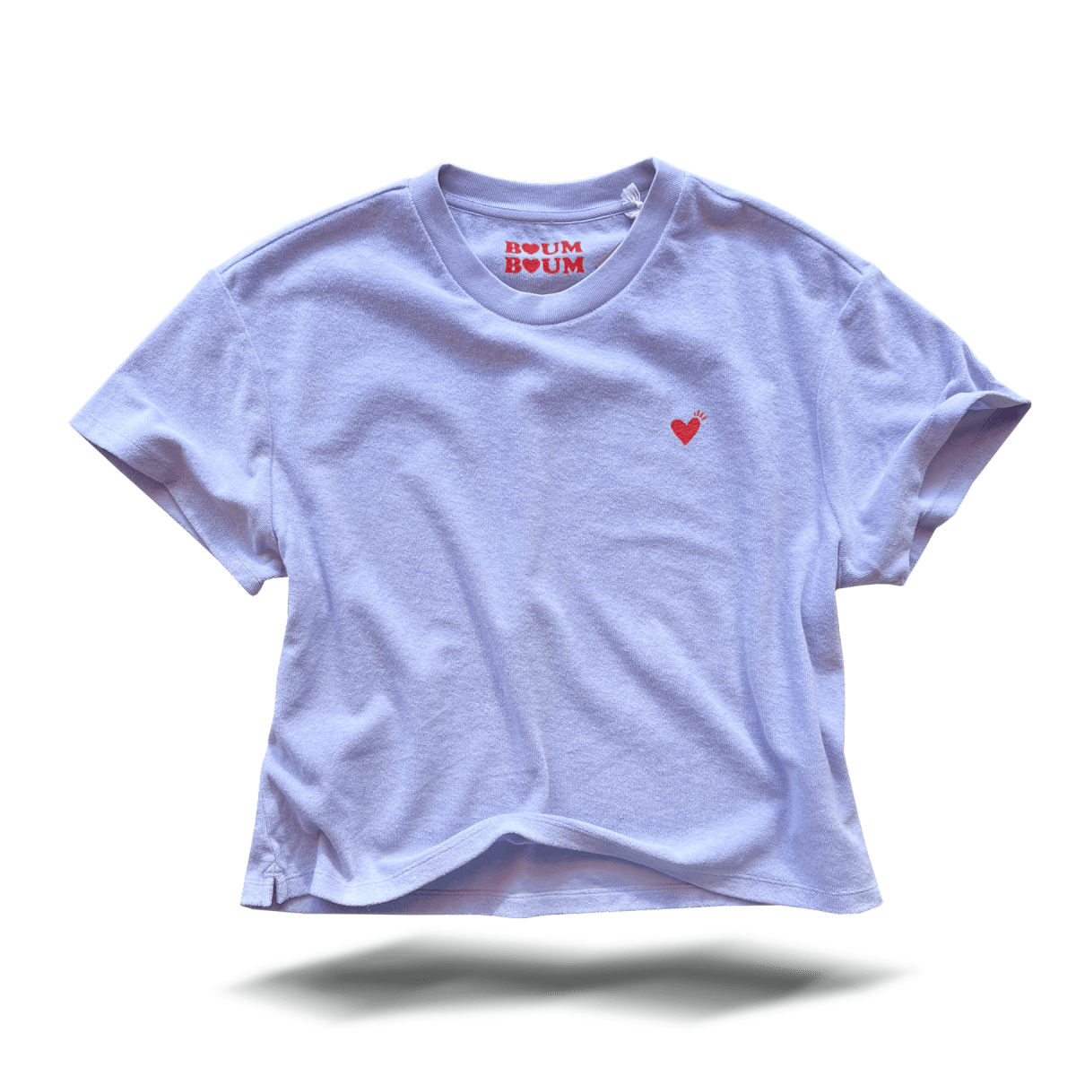 Frottee Love - Woman Boxy - Shirt Lavendel - Pulver & Blei