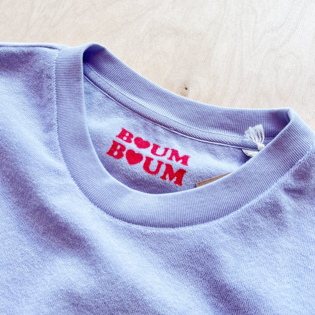 Frottee Love - Woman Boxy - Shirt Lavendel - Pulver & Blei
