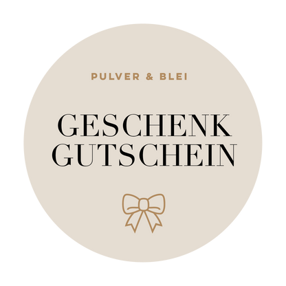 Geschenkkarte / Shopping - Gutschein - Pulver & Blei
