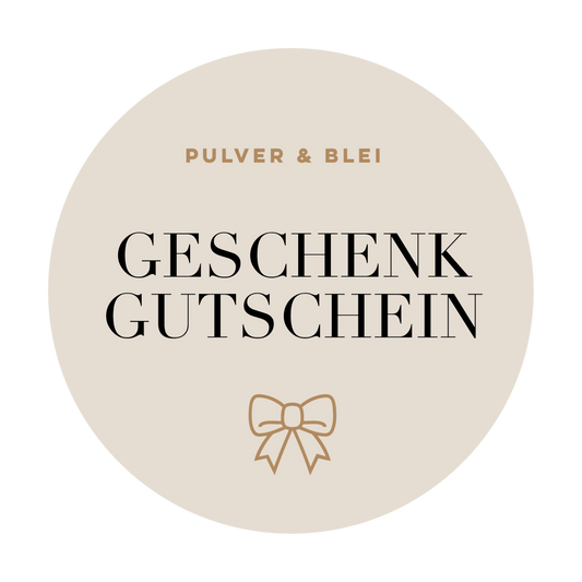Geschenkkarte / Shopping - Gutschein - Pulver & Blei
