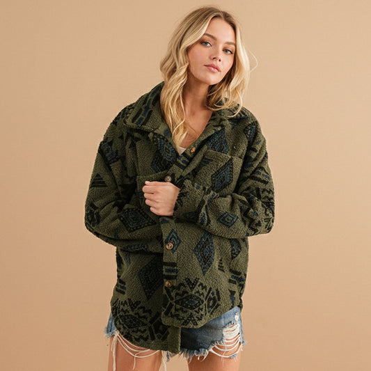 Green Valley Teddy Jacket - Pulver & Blei