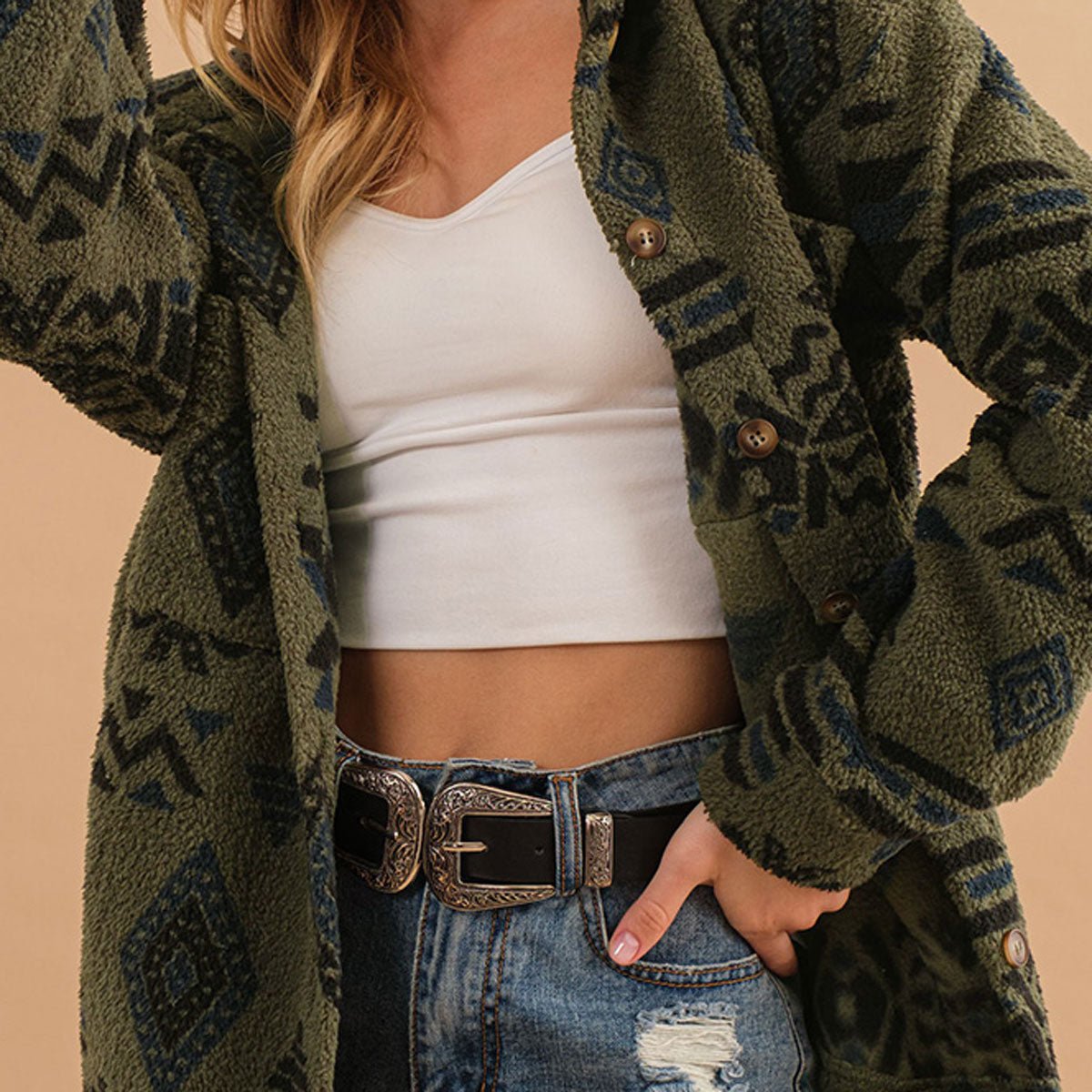 Green Valley Teddy Jacket - Pulver & Blei