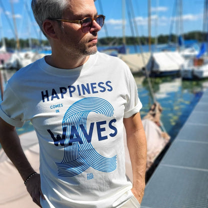 Happiness comes in Waves - Relax Cut Offwhite - Pulver & Blei