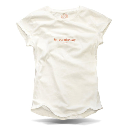 Have a nice Day - Roll Up T-Shirt natur - Pulver & Blei