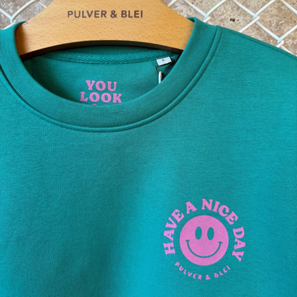 Have a nice Day - Sweater green - Pulver & Blei