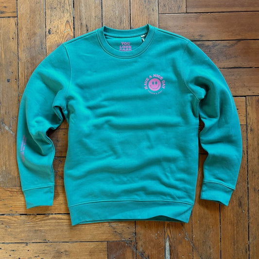 Have a nice Day - Sweater green - Pulver & Blei