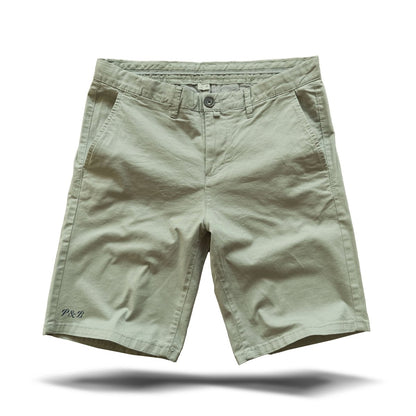 Heritage Chino Short - Almond Light Green - Pulver & Blei