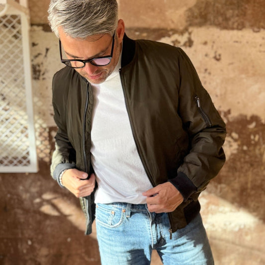 Heritage Drift - Bomber Jacket Oliv - Pulver & Blei
