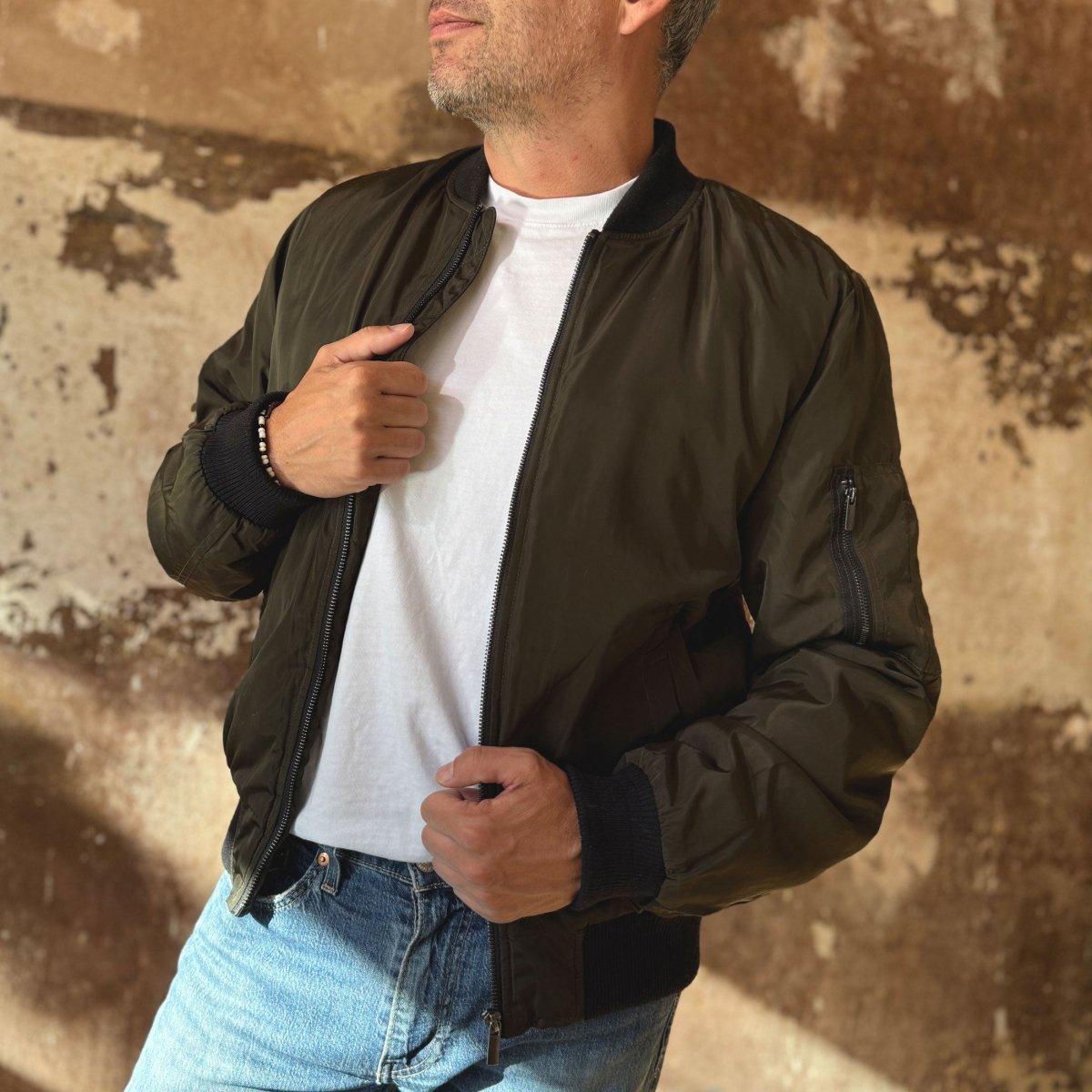 Heritage Drift - Bomber Jacket Oliv - Pulver & Blei