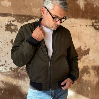 Heritage Drift - Bomber Jacket Oliv - Pulver & Blei