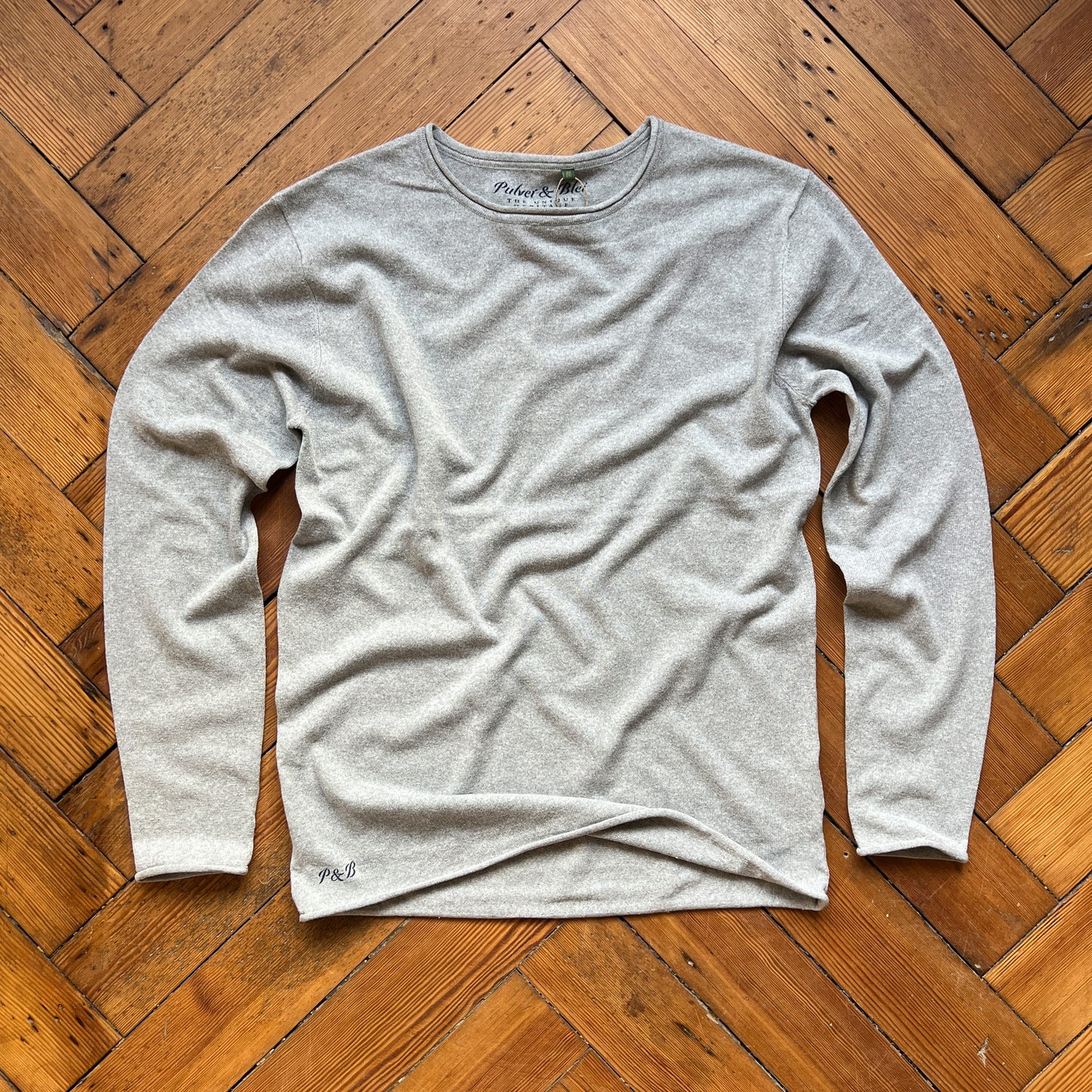 Knitted sweater - Heritage Gent light grey