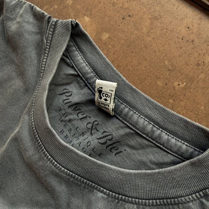 Heritage Signature T-Shirt - washed grey - Pulver & Blei