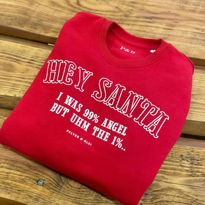 Hey Santa - Christmas Oversize Sweater - Pulver & Blei