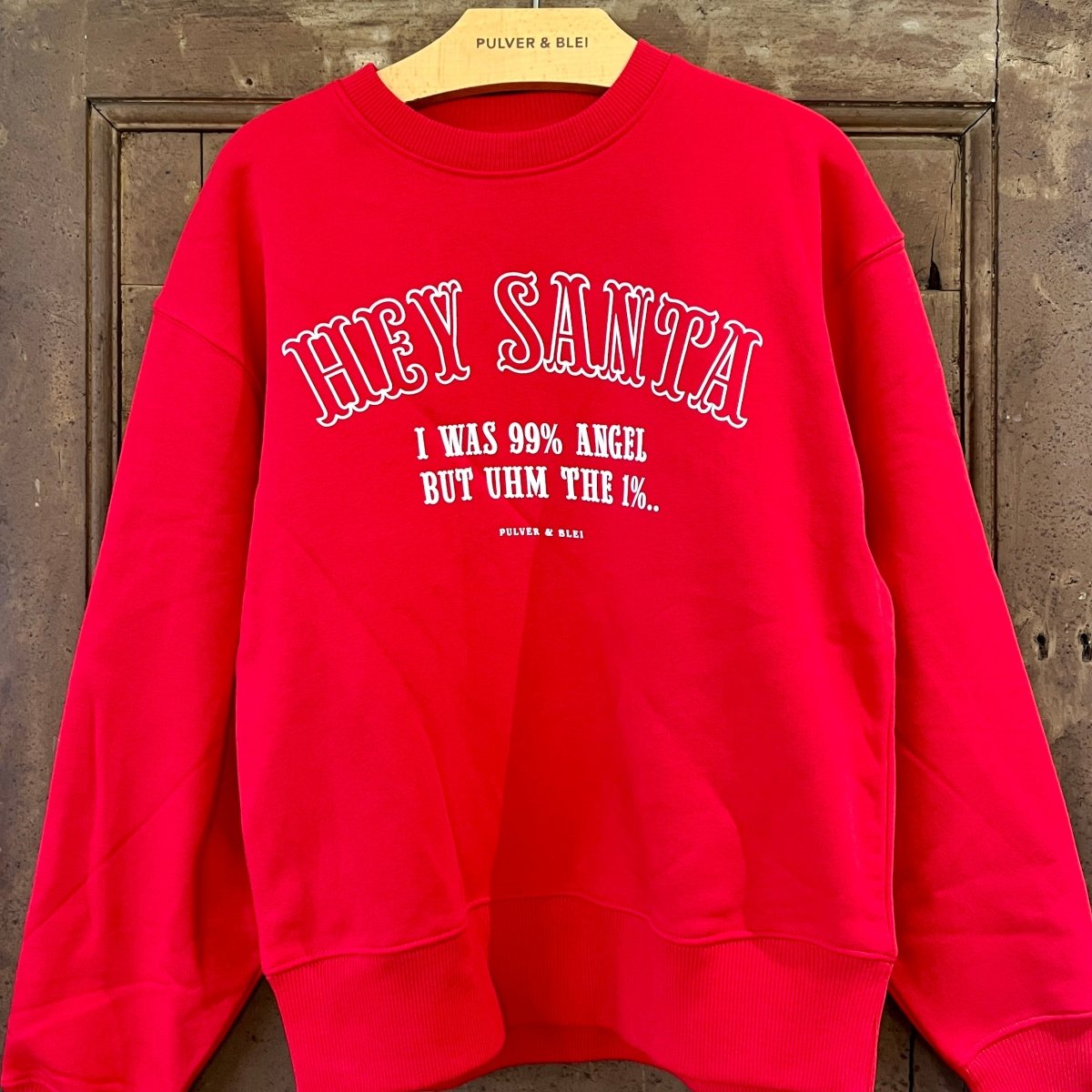 Hey Santa - Christmas Oversize Sweater - Pulver & Blei