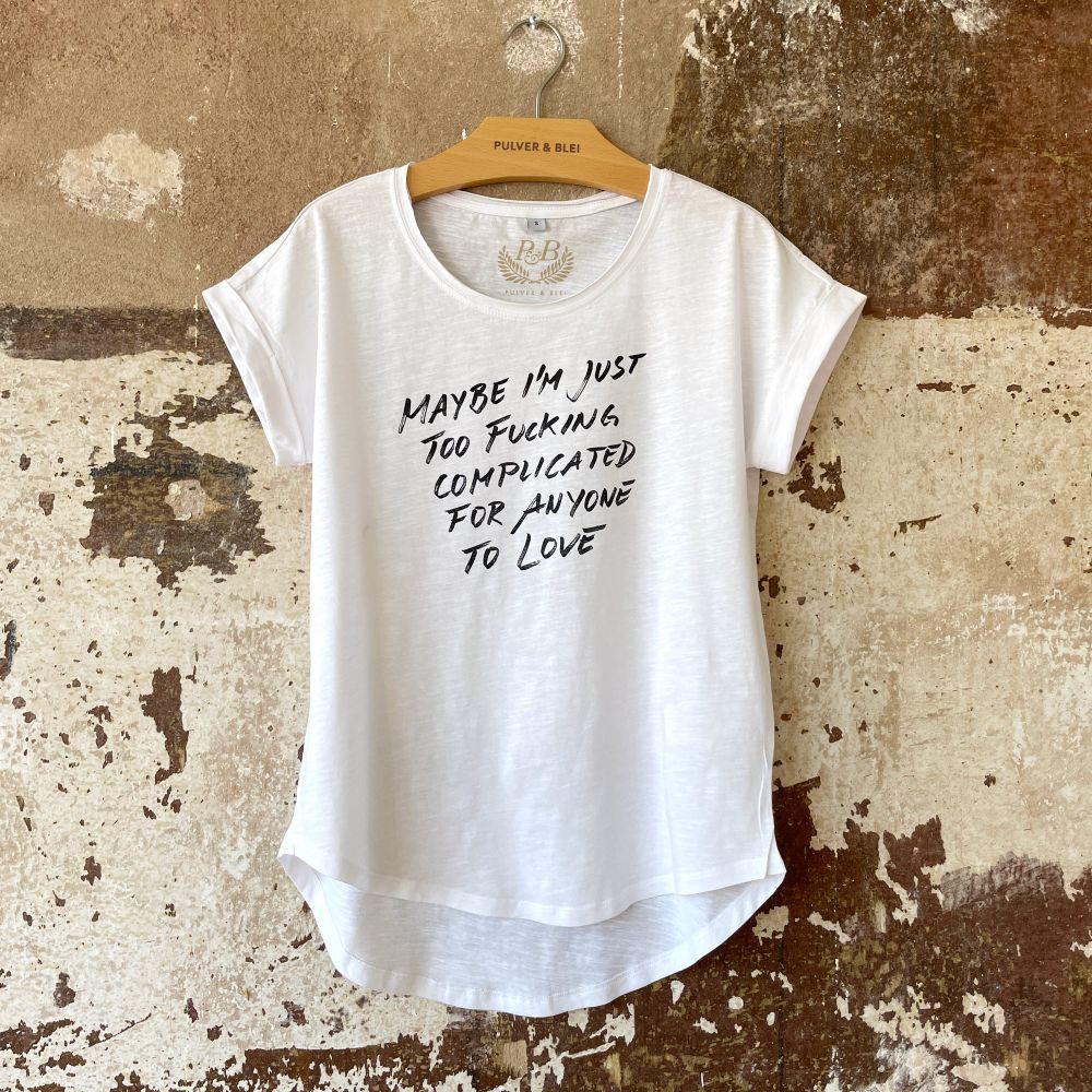 Just in Love - Fashion Tee white - Pulver & Blei