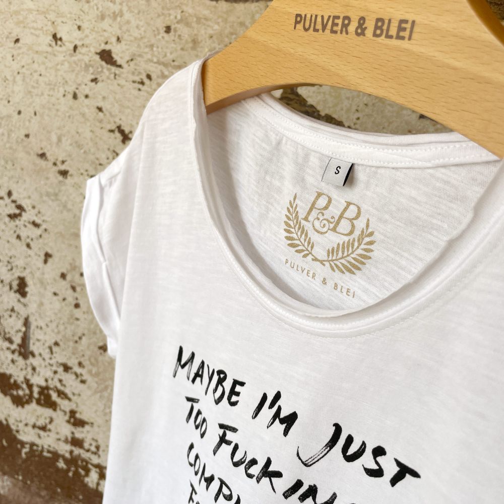 Just in Love - Fashion Tee white - Pulver & Blei