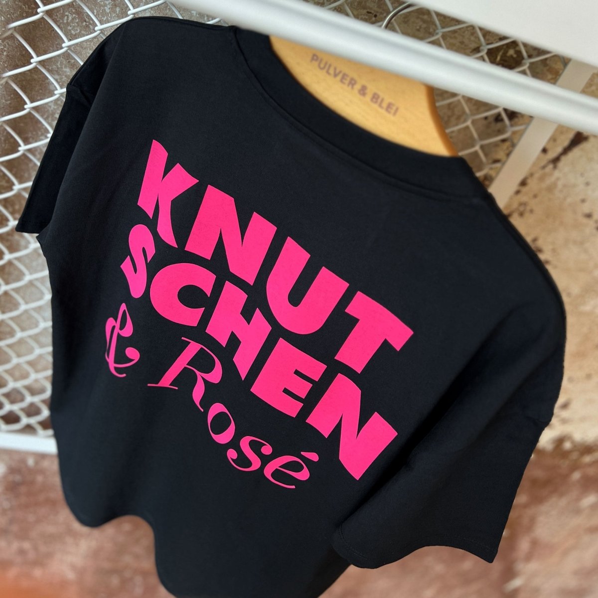 Knutschen & Rosé - Oversize T-Shirt Schwarz - Pulver & Blei