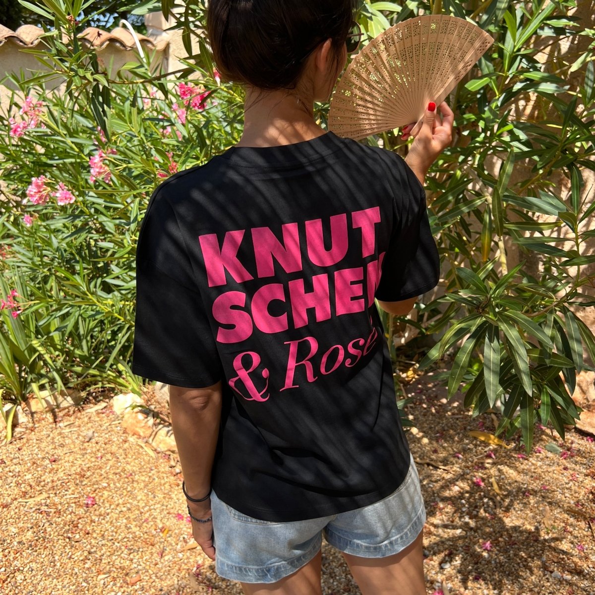 Knutschen & Rosé - Oversize T-Shirt Schwarz - Pulver & Blei