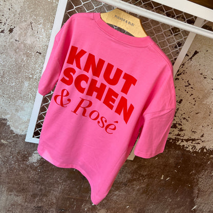 Kissing &amp; Rosé - Oversize T-Shirt Pink