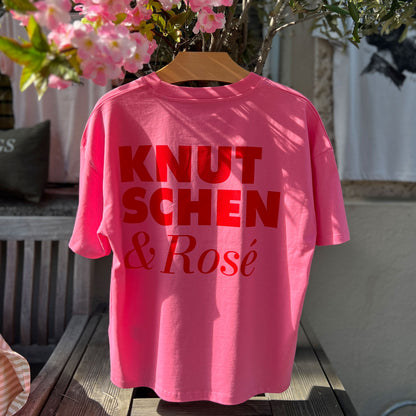 Kissing &amp; Rosé - Oversize T-Shirt Pink
