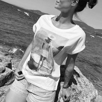 La Bella Vita - T-Shirt weiss - Pulver & Blei
