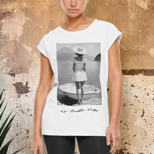 La Bella Vita - T-Shirt weiss - Pulver & Blei