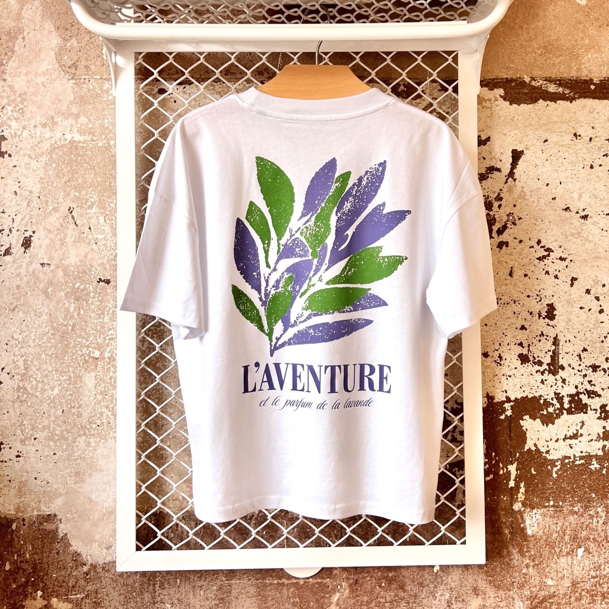 L'aventure Lavande - Oversize T-Shirt - Pulver & Blei
