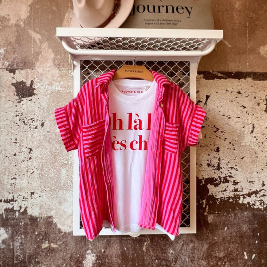 Lipssticks & Stripes - rot gestreiftes Hemd - Pulver & Blei