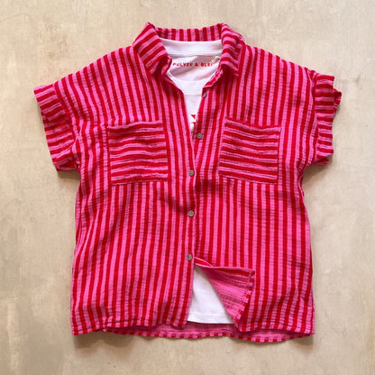 Lipssticks & Stripes - rot gestreiftes Hemd - Pulver & Blei
