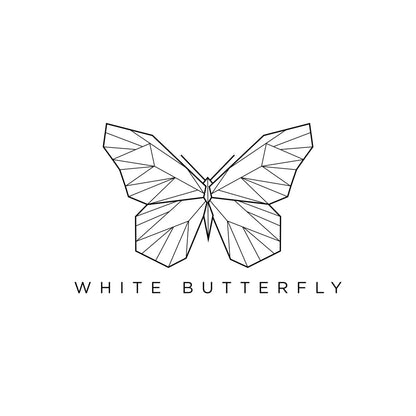 Lizzara White Butterfly Mens - Pulver & Blei