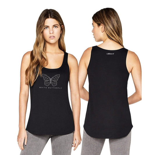 Lizzara White Butterfly - Top Black - Pulver & Blei