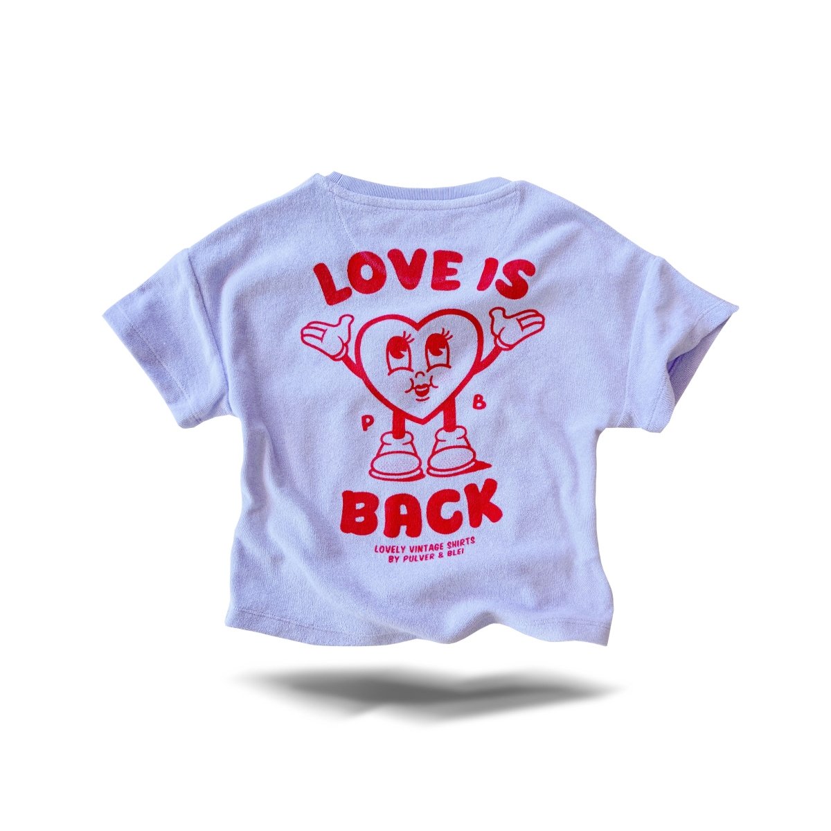 Love is Back - Kids Frottee Shirt Lavendel - Pulver & Blei