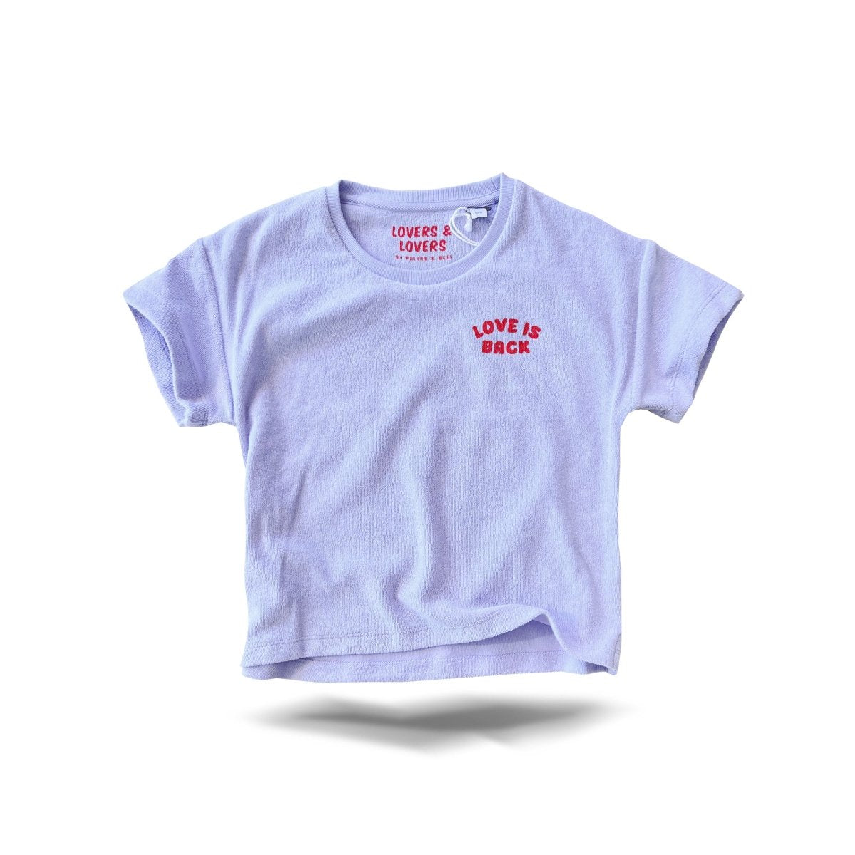 Love is Back - Kids Frottee Shirt Lavendel - Pulver & Blei