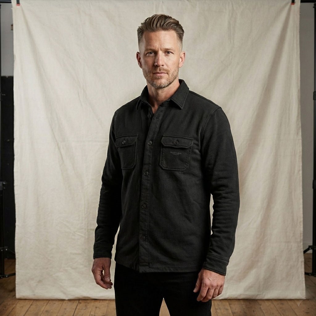 Molton Workwear Hemd - Pulver & Blei