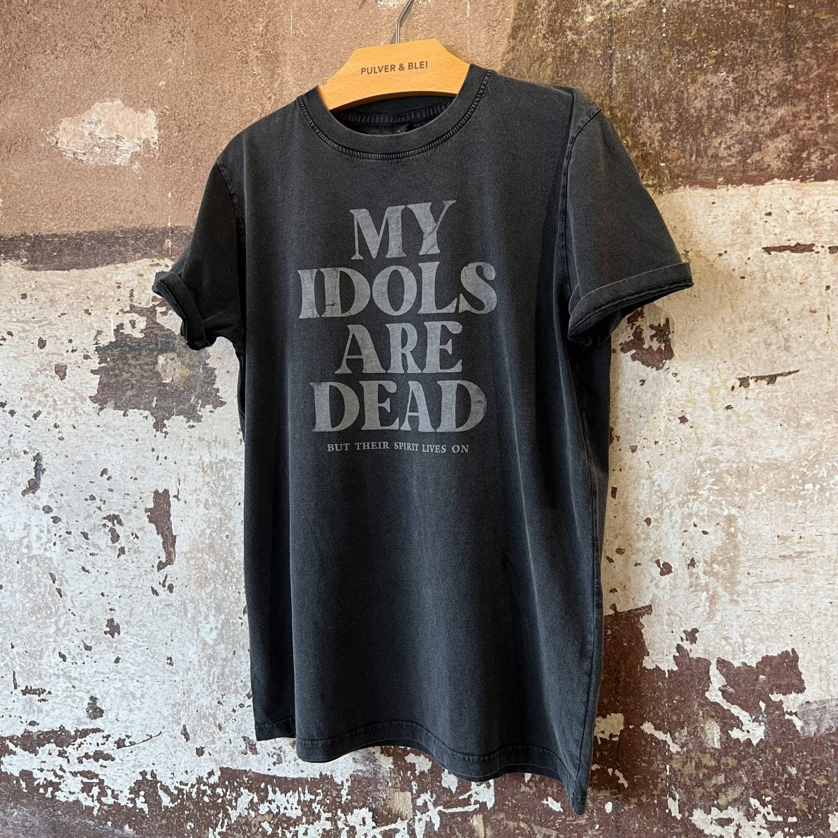 My Idols are Dead - Mens Vintage Black - Pulver & Blei