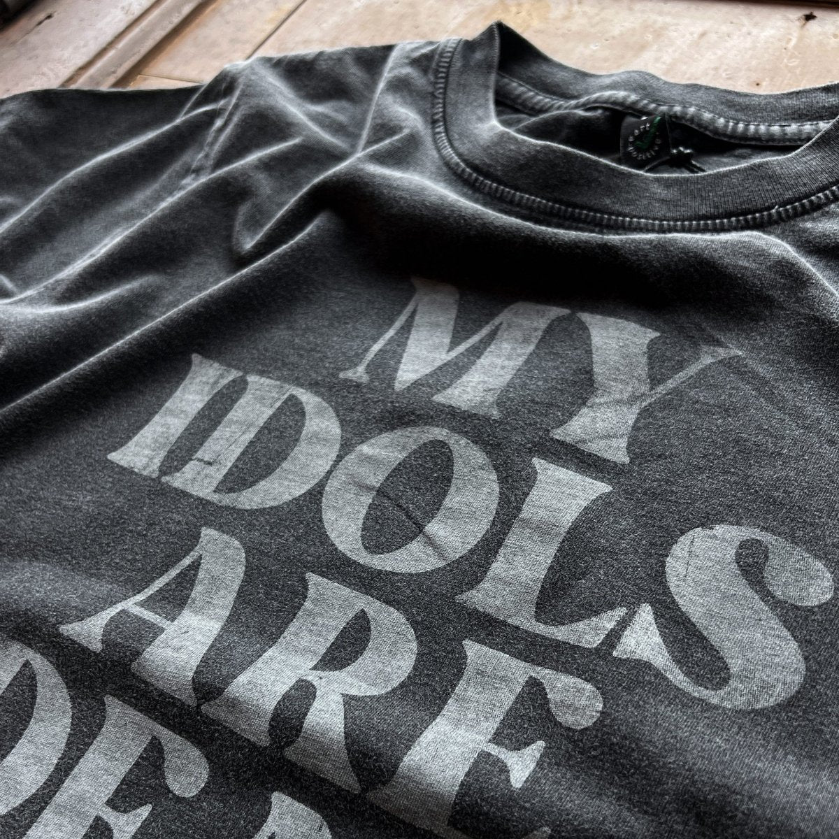 My Idols are Dead - Mens Vintage Black - Pulver & Blei