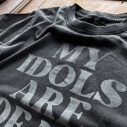 My Idols are Dead - Mens Vintage Black - Pulver & Blei