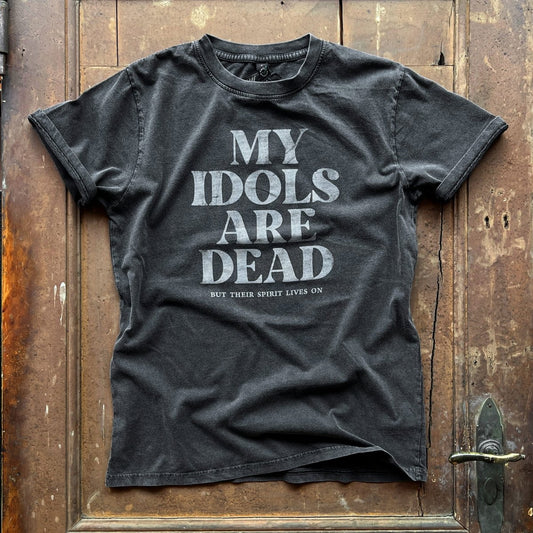 My Idols are Dead - Mens Vintage Black - Pulver & Blei