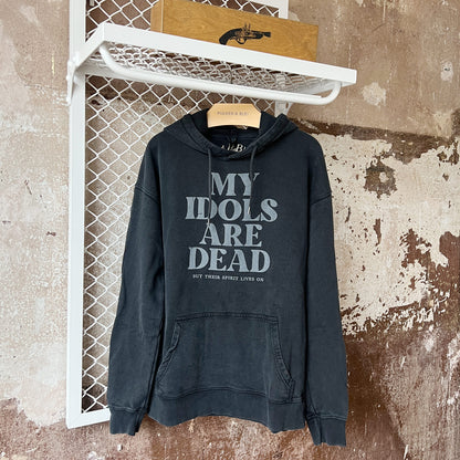 My Idols are Dead - Washed Black Hoodie