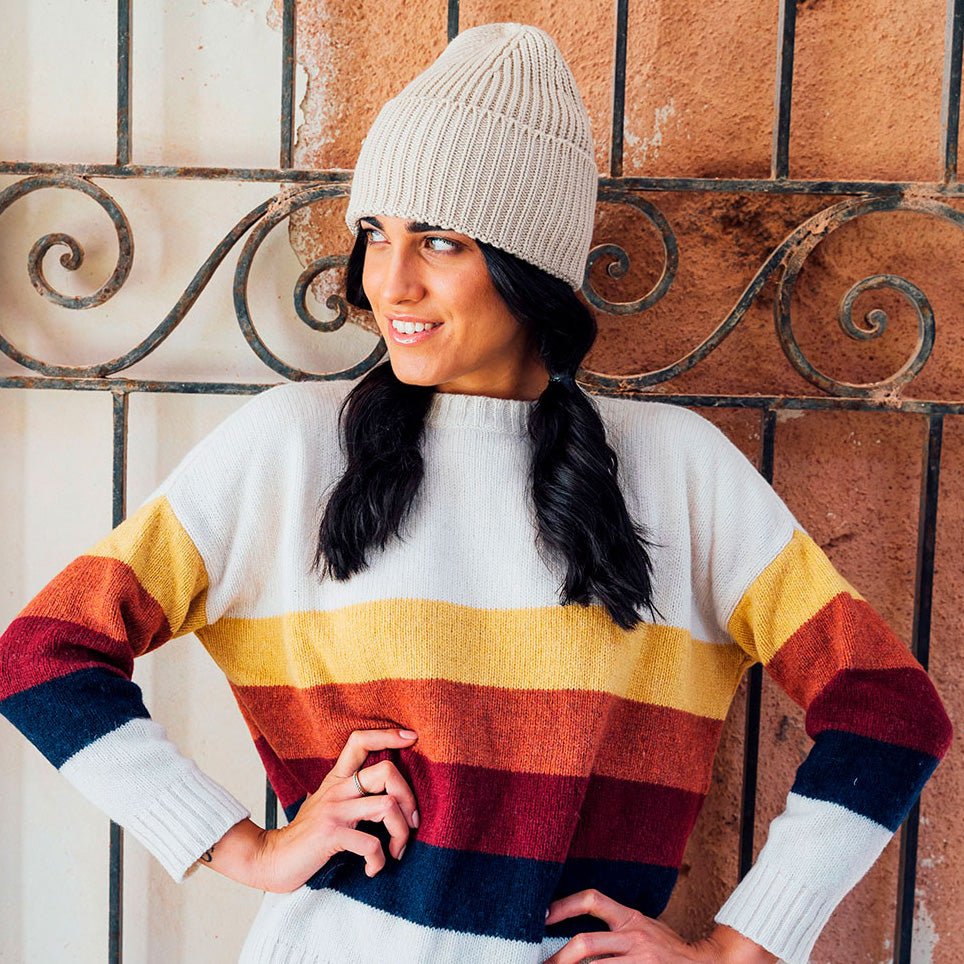 New Bobbie Beanie - Sand - Pulver & Blei