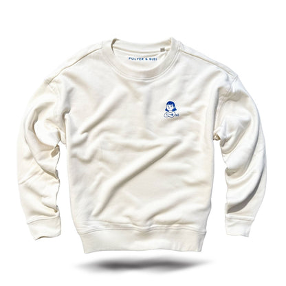 NÖ - Loose Fit Sweater Creme - Pulver & Blei