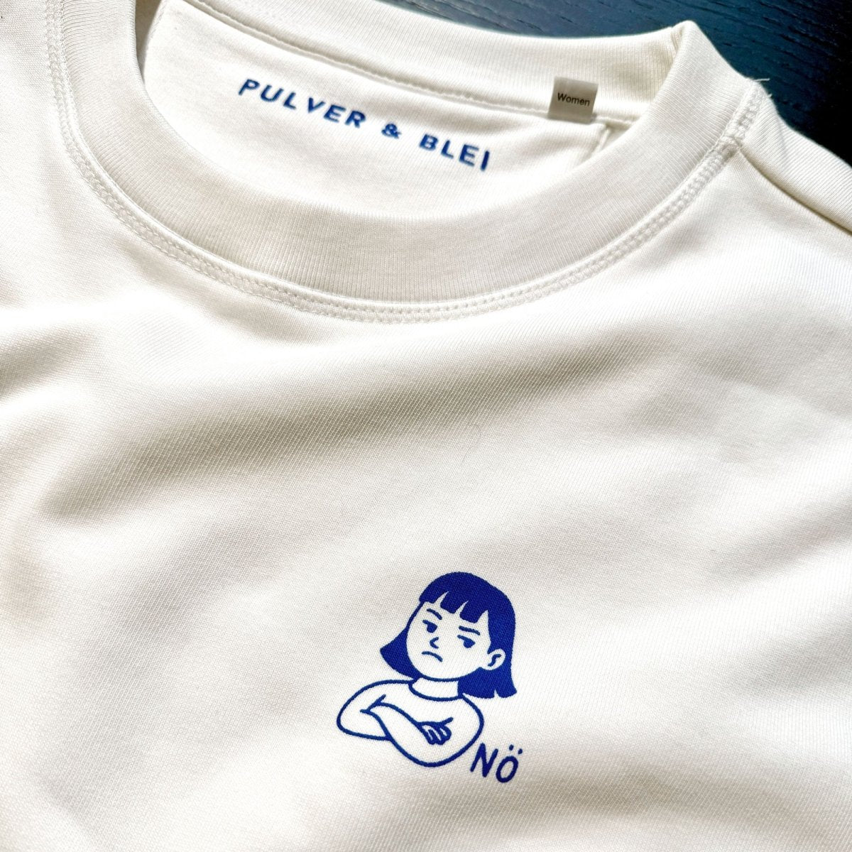 NÖ - Loose Fit Sweater Creme - Pulver & Blei