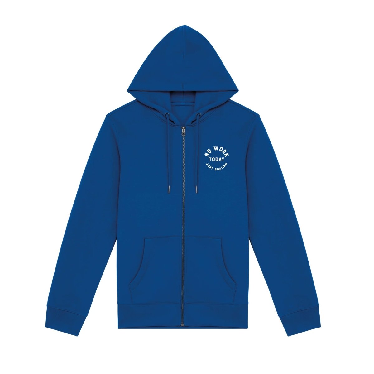 No Work - Just Boating Kapuzenjacke Sea Blue - Pulver & Blei