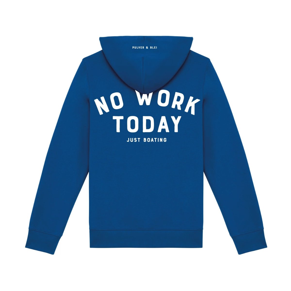 No Work - Just Boating Kapuzenjacke Sea Blue - Pulver & Blei