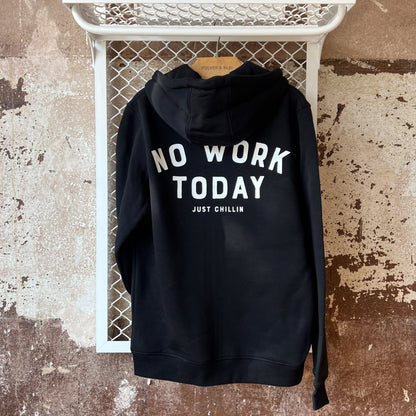 No Work - Just Chillin - Kapuzenjacke schwarz - Pulver & Blei