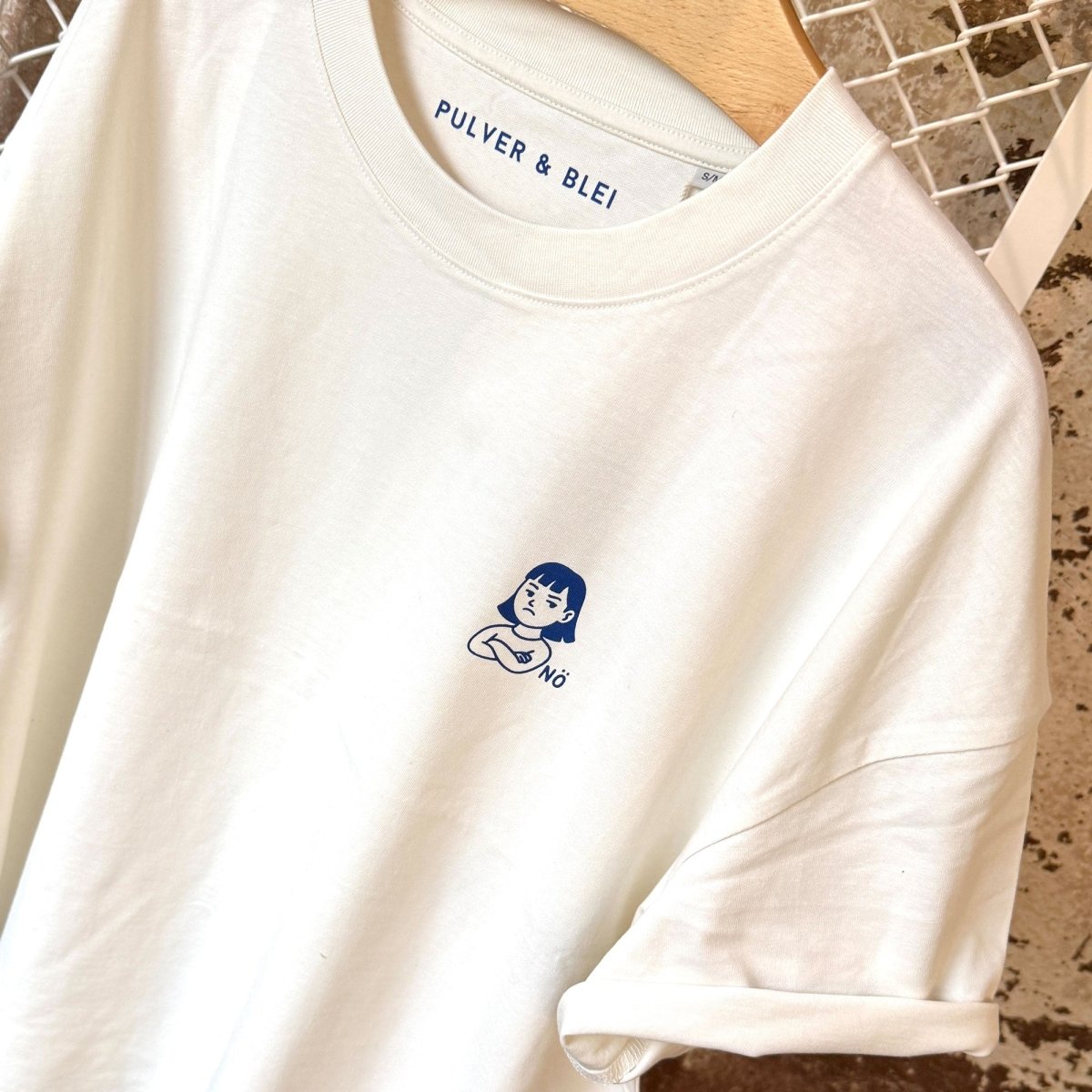 Nö - Oversize T-Shirt natur - Pulver & Blei