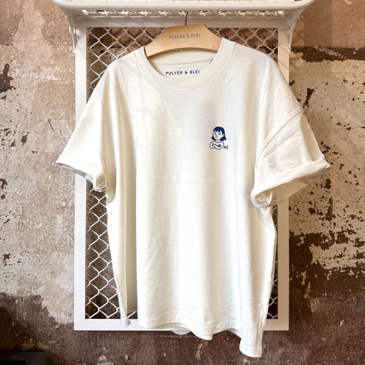 Nö - Oversize T-Shirt natur - Pulver & Blei