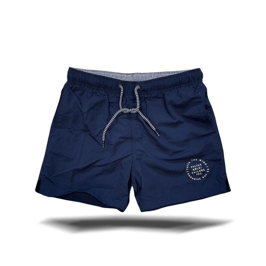 Paradise Bay Swim Short - Badehose Navy - Pulver & Blei