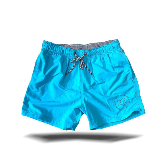 Paradise Bay Swim Short - Badehose Türkis - Pulver & Blei