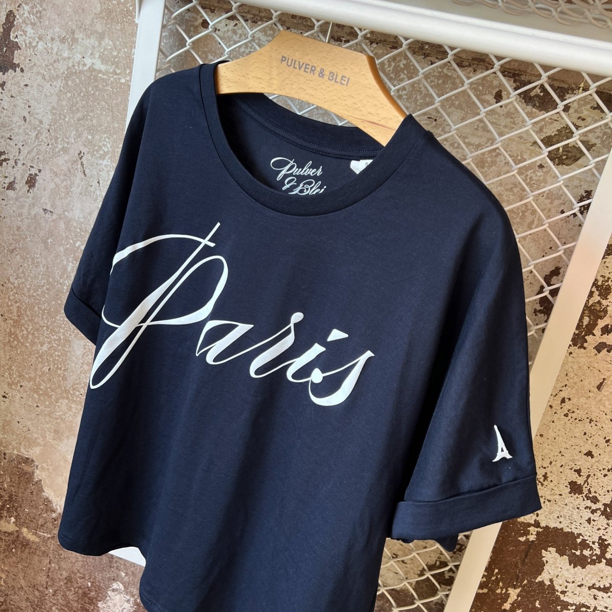 Paris Chic - Fashion T-shirt Navy - Pulver & Blei